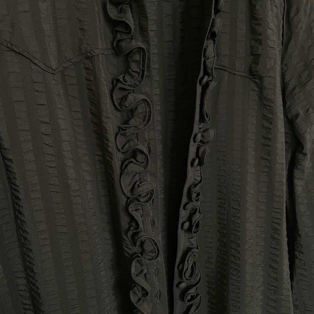 Balenciaga Ruffled Button-Up Top - Picture 3 of 6